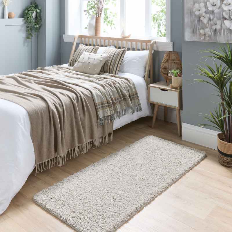 Buddy Washable Hallway Runner Rugs in Stone