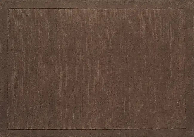 Asiatic york york chocolate Brown Living Room Wool Rug.