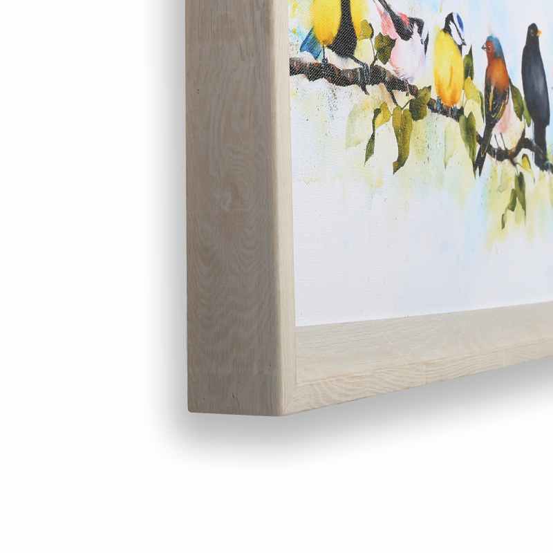 Covey Bird Framed Canvas 115774 by Laura Ashley in Multi