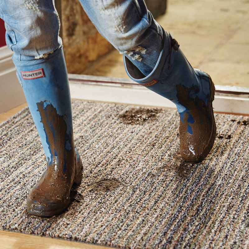 Hug Rug Plain Candy Washable Doormat in Sage Green