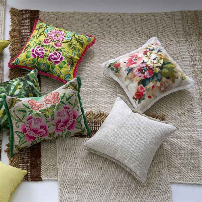 Charroux Boucle Cushion by Designers Guild in Chalk White