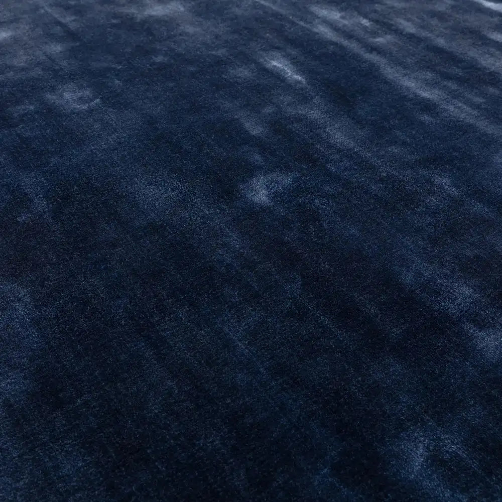 Asiatic chrome ink Blue, Navy Living Room Rug.