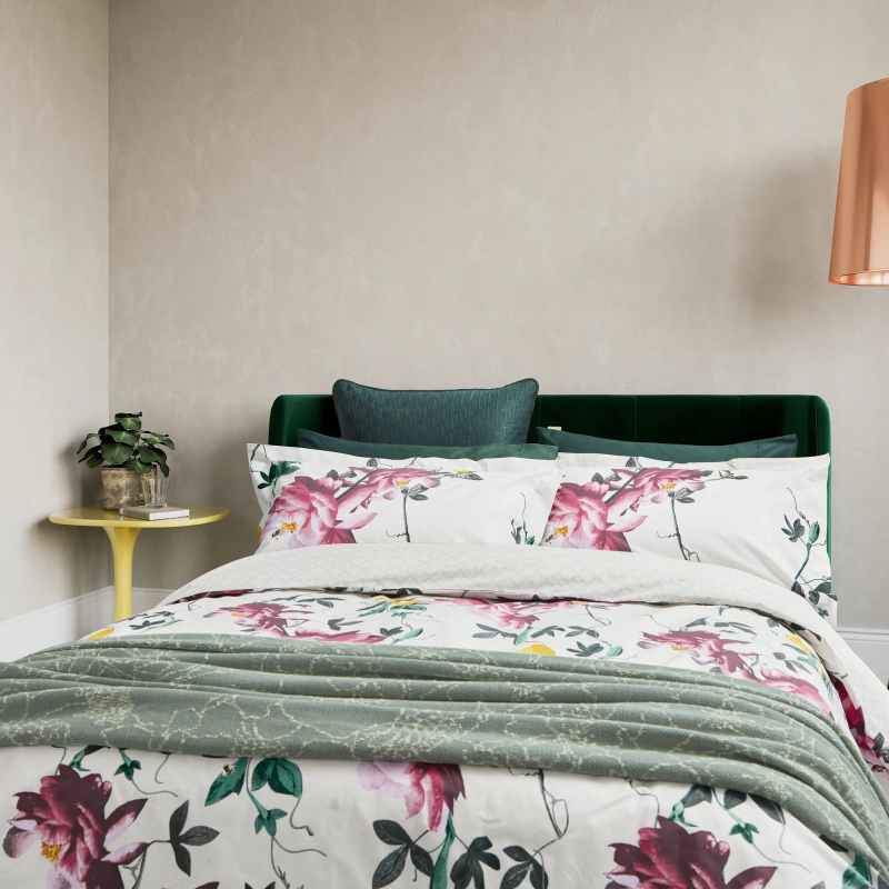 Citrus Bloom Cotton Bedding by Ted Baker in Linen