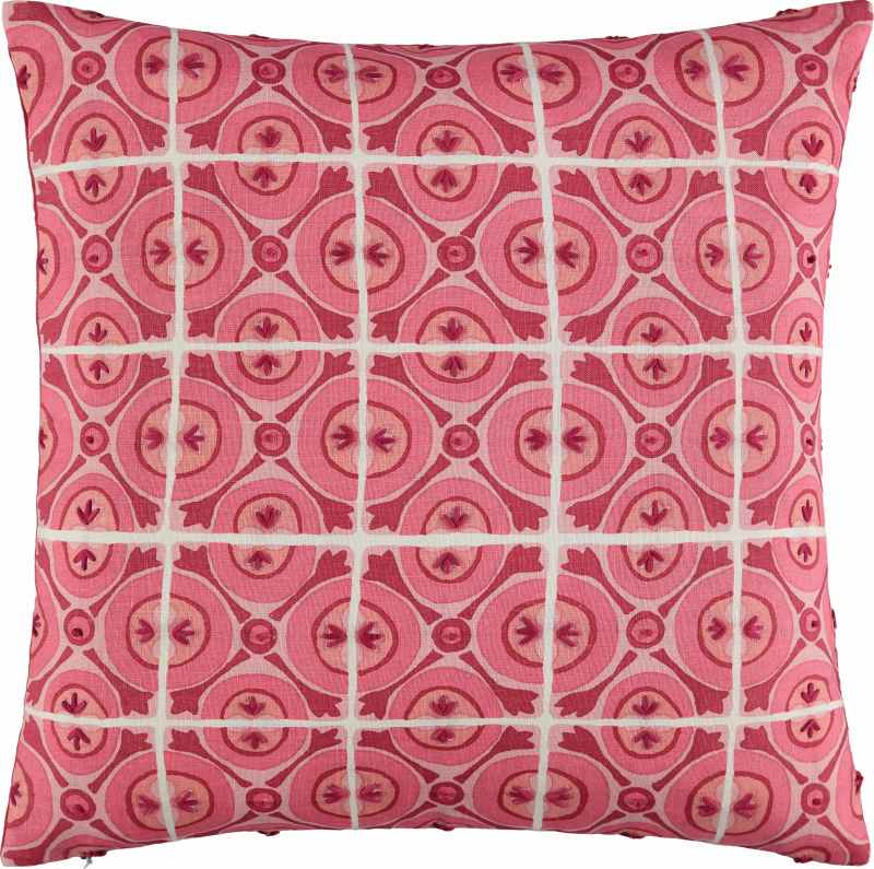 Coleridge Embellished Cushion by William Yeoward in Rouge Red