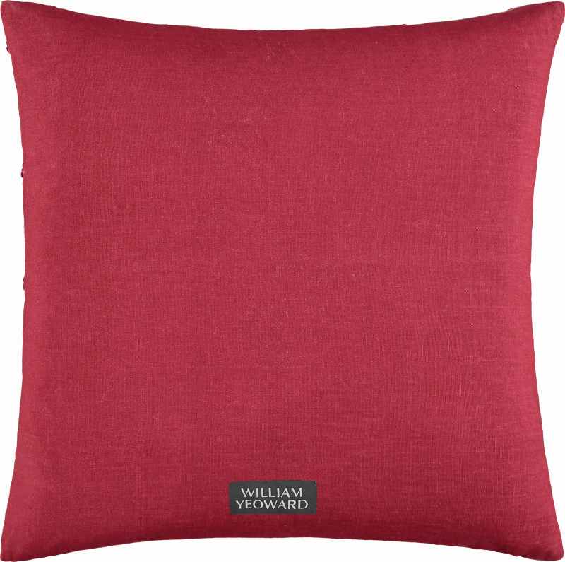 Coleridge Embellished Cushion by William Yeoward in Rouge Red