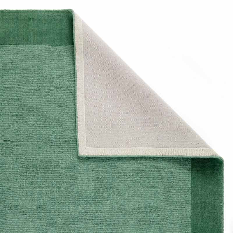 Colours Bordered Wool Rug in Green