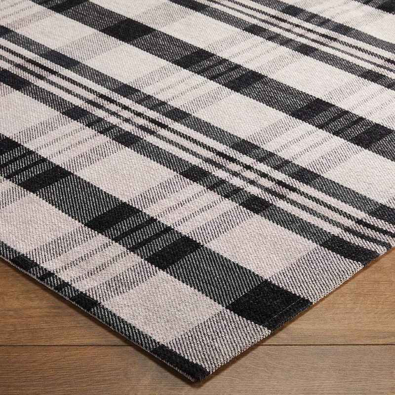 Cottage Washable Flatweave rugs 10K in grey