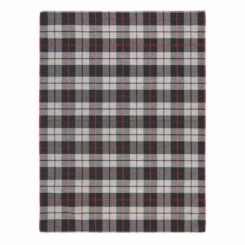 Cottage Washable Flatweave rugs 11E ini Black