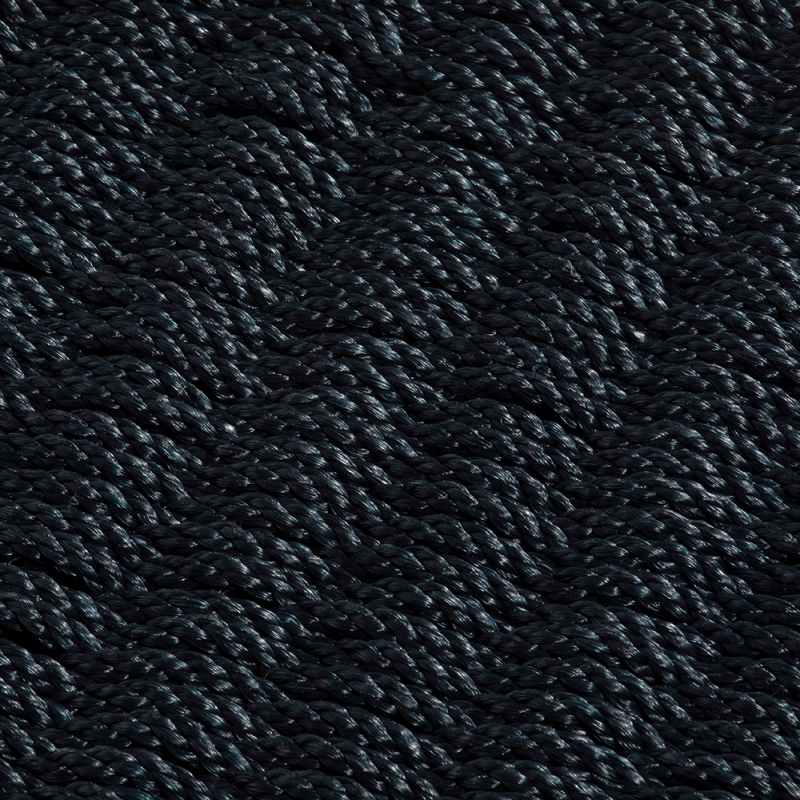Didsbury Braided Rope Doormat in Navy Blue