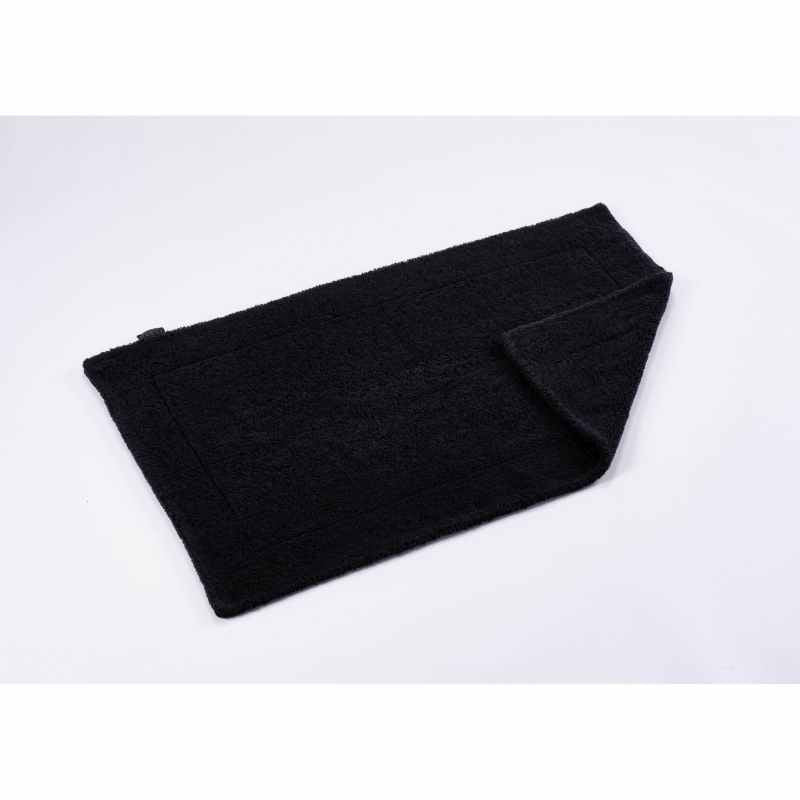 Double Bath Mat 990 by Designer Abyss & Habidecor in Black