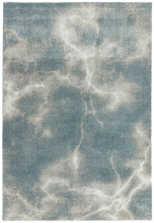 Asiatic dream dm01 Blue Living Room Shaggy Rug.