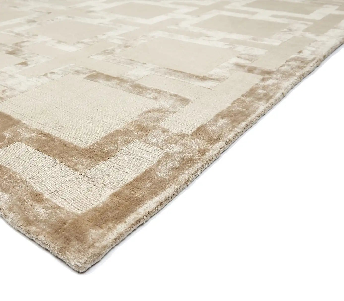 Asiatic eaton gold Yellow, Beige Living Room Geometric Rug.