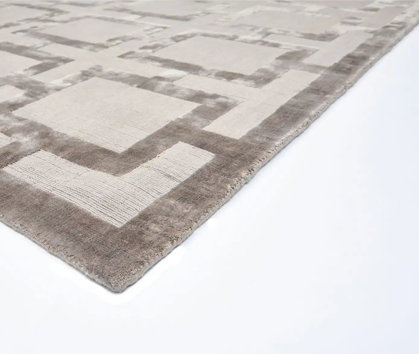 Asiatic eaton mocha Brown Living Room Geometric Rug.