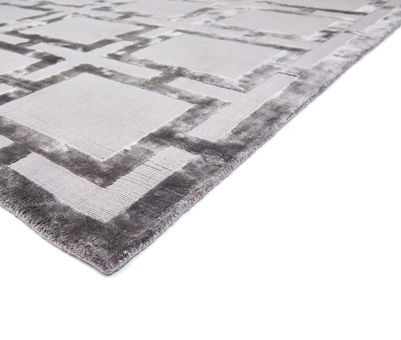 Asiatic eaton steel Grey Living Room Geometric Rug.