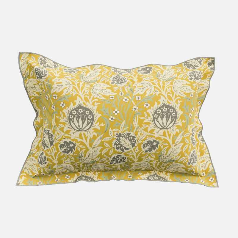 Elmcote Floral Bedding by Morris & Co in Sunflower Yellow