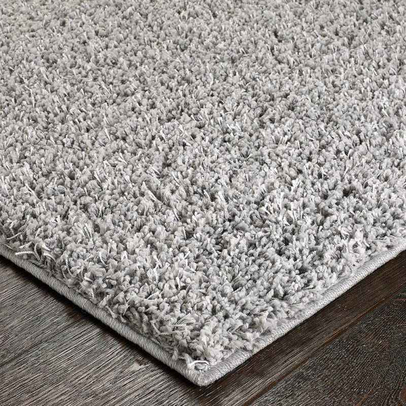 Elsa Shaggy Rugs in Grey