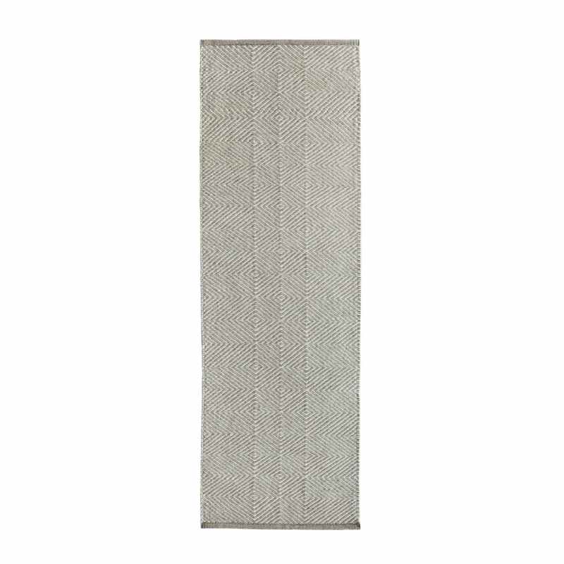 Estelle Flatweave Wool Hallway Runner in Natural Beige