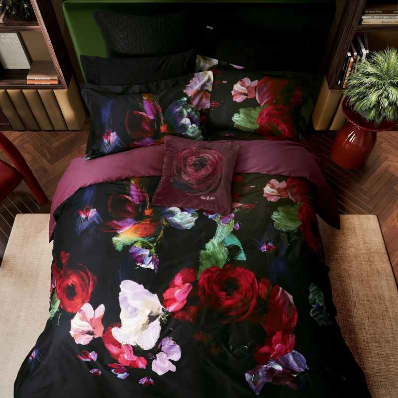 Expressionist Floral Cotton Bedding by Ted Baker in Multi