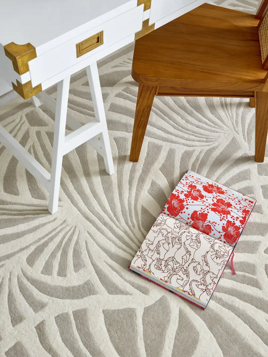 Japanese Fans Florence Broadhurst Ivory 039301 Rug