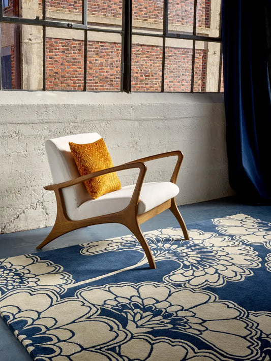 Japanese Floral Florence Broadhurst Midnight 039708 Rug