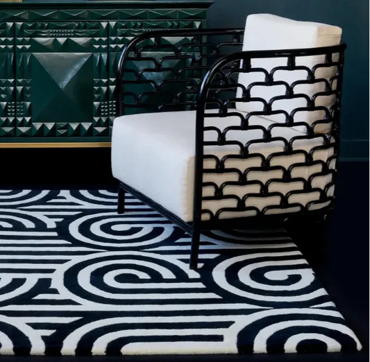 Turnabouts Florence Broadhurst Black 039205 Rug