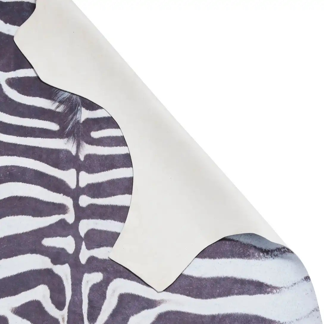 Faux Animal Print Zebra Print Rug RS