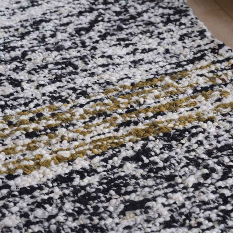 Fontenoy Abstract Wool Rug by Designers Guild in Graphite Grey