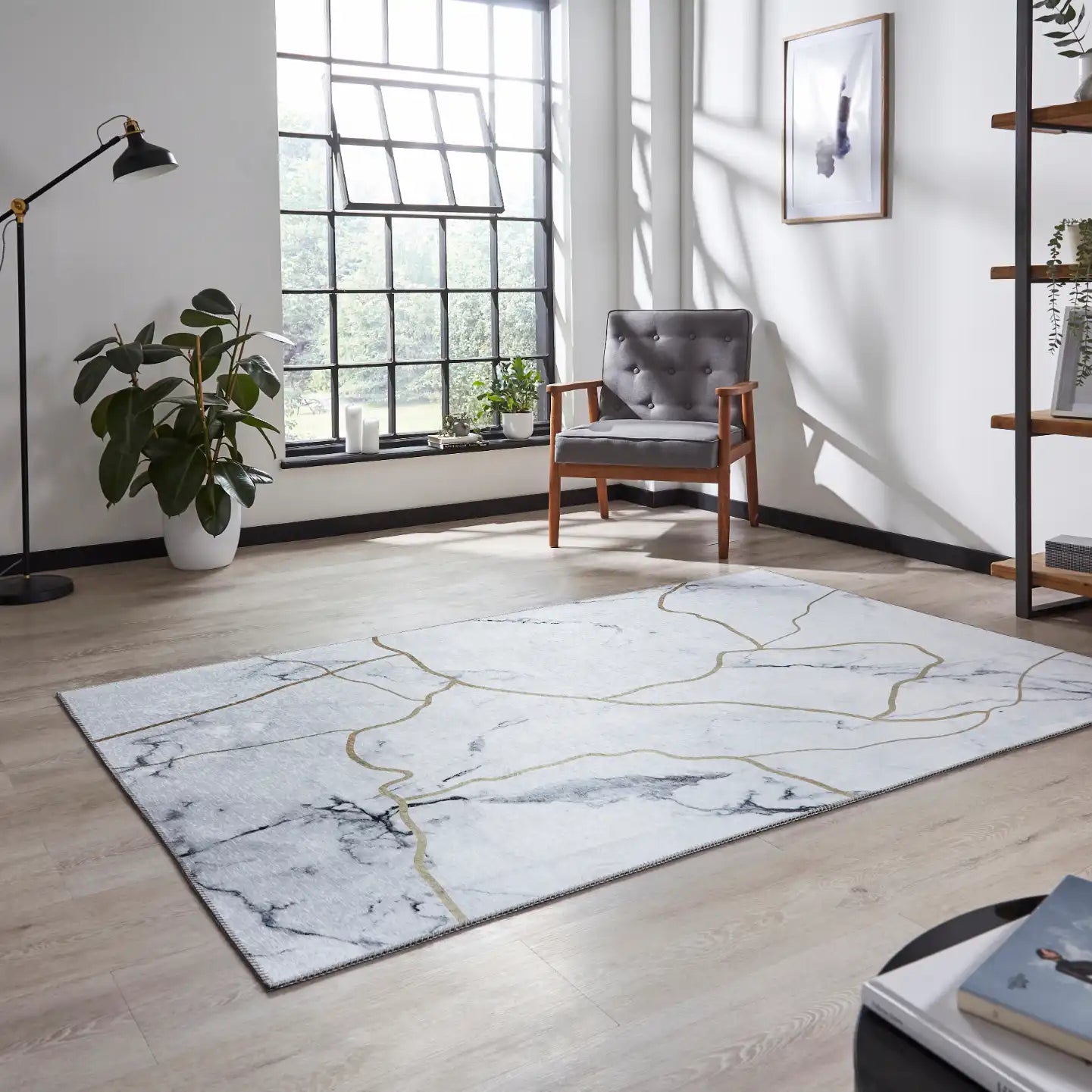 Force K7281 Ivory Gold Rug RS
