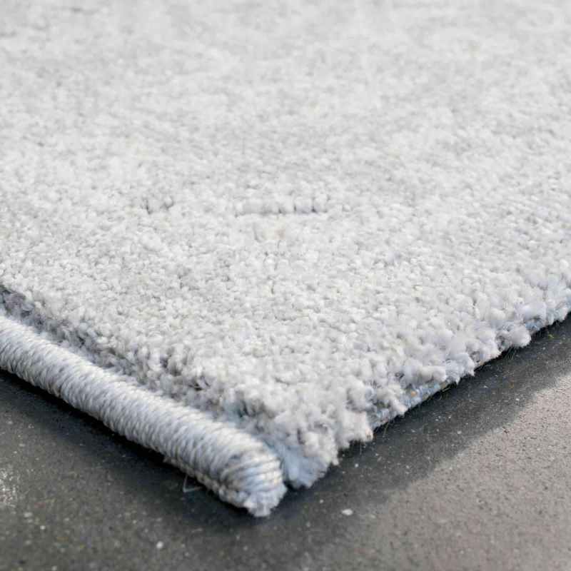 Geo 410004 2161 Traditional Medallion Rugs in Silver Grey