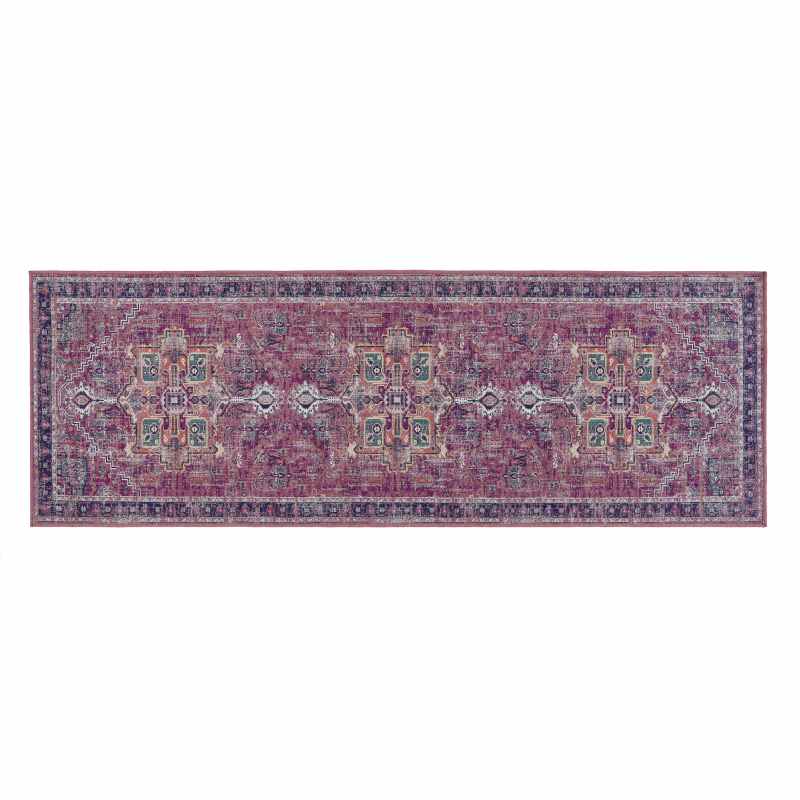 Granada Traditional Persian Runner Rugs in Ruby Red