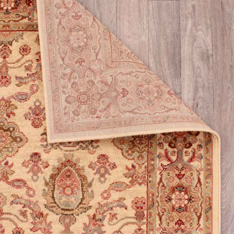 Keshan Supreme Herati Traditional Rugs in Cream