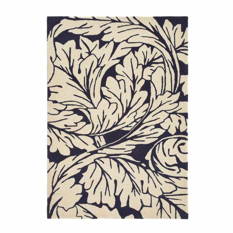 Heritage 2 Floral Rugs in Midnight Blue