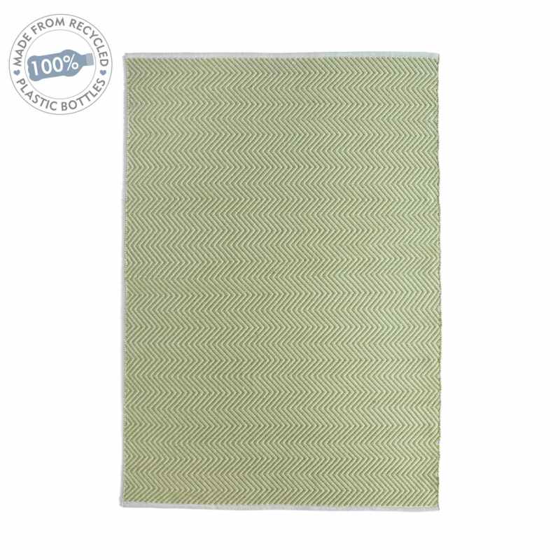 Hug Rug Reversible Woven Herringbone Rugs in Green