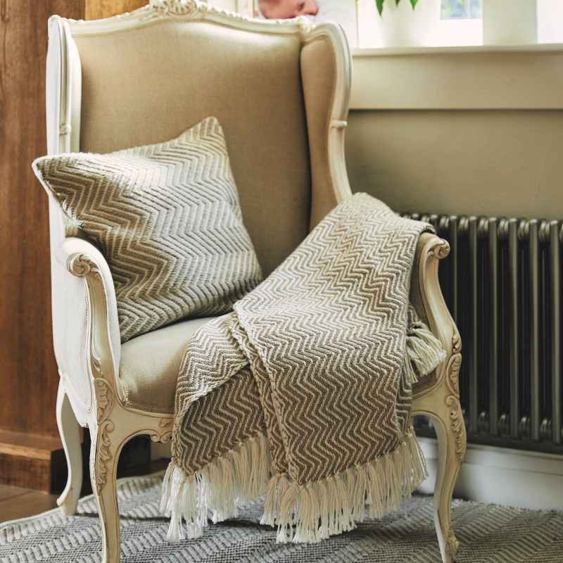 Hug Rug Reversible Woven Herringbone Rugs in Natural