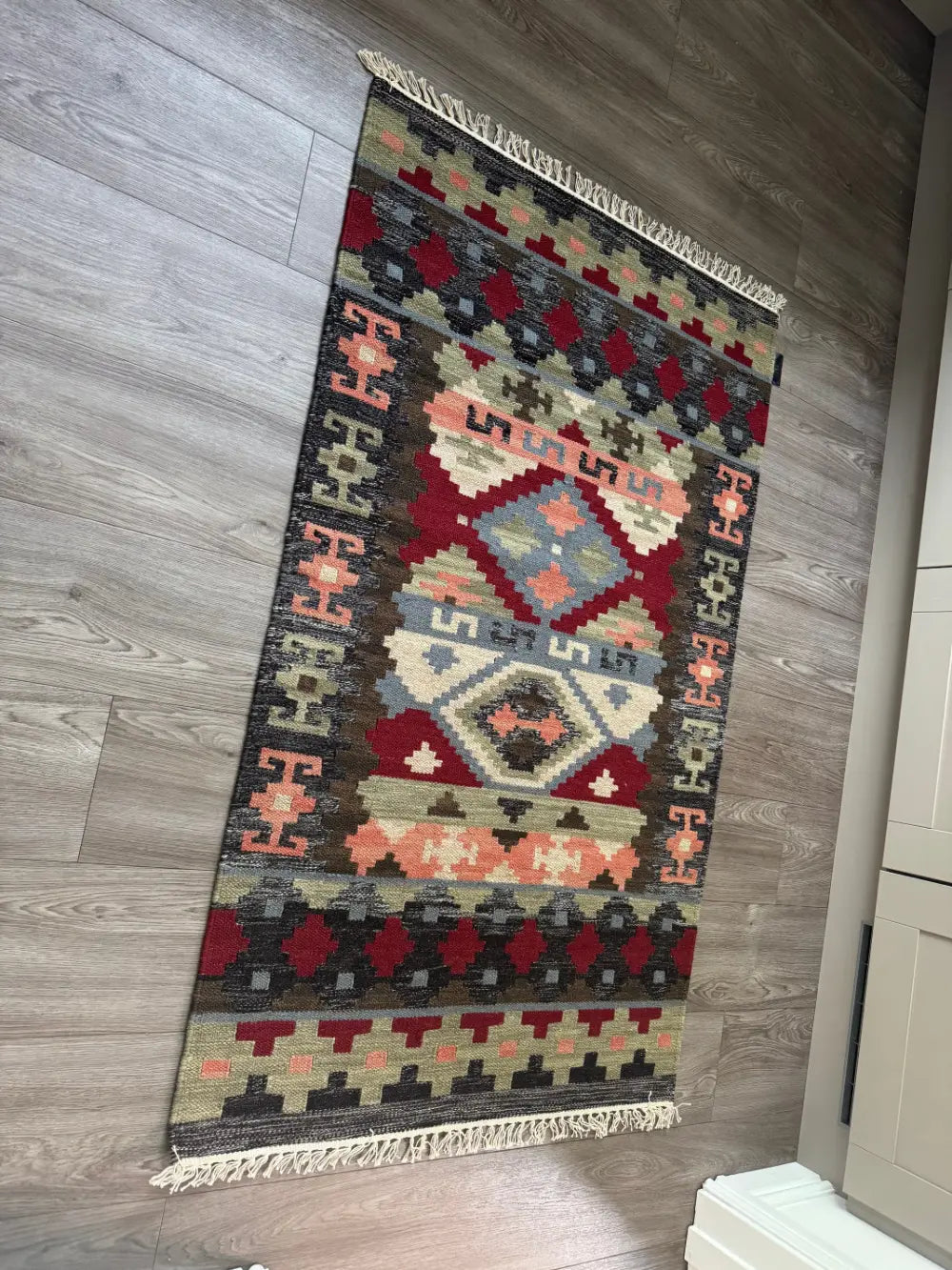Hippie Kelim 09 Traditional Tribal Multicoloured Wool Rugs