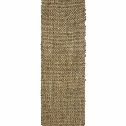 Indian Jute Modern Plain Runner Rugs in Natural