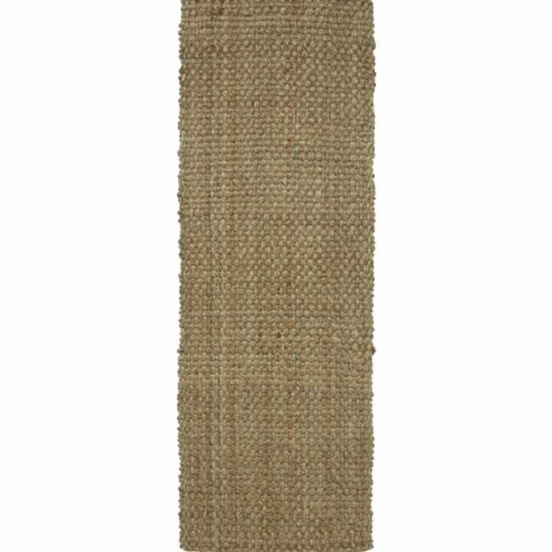 Indian Jute Modern Plain Runner Rugs in Natural
