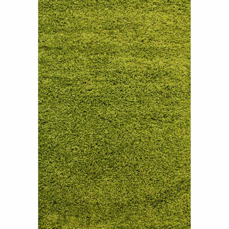 Indulgence Plain Shaggy Rugs in Lime Green