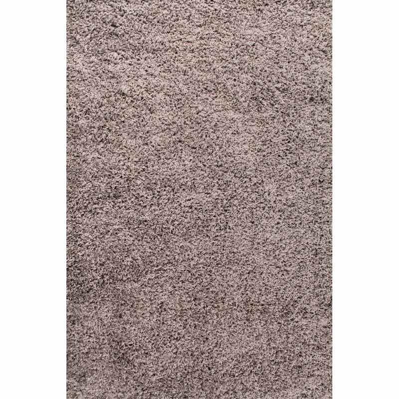 Indulgence Plain Shaggy Rugs in Silver Grey