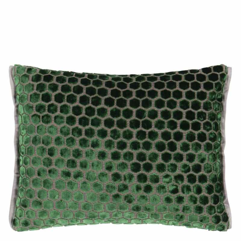 Jabot Cushion by Designers Guild in Emerald Green