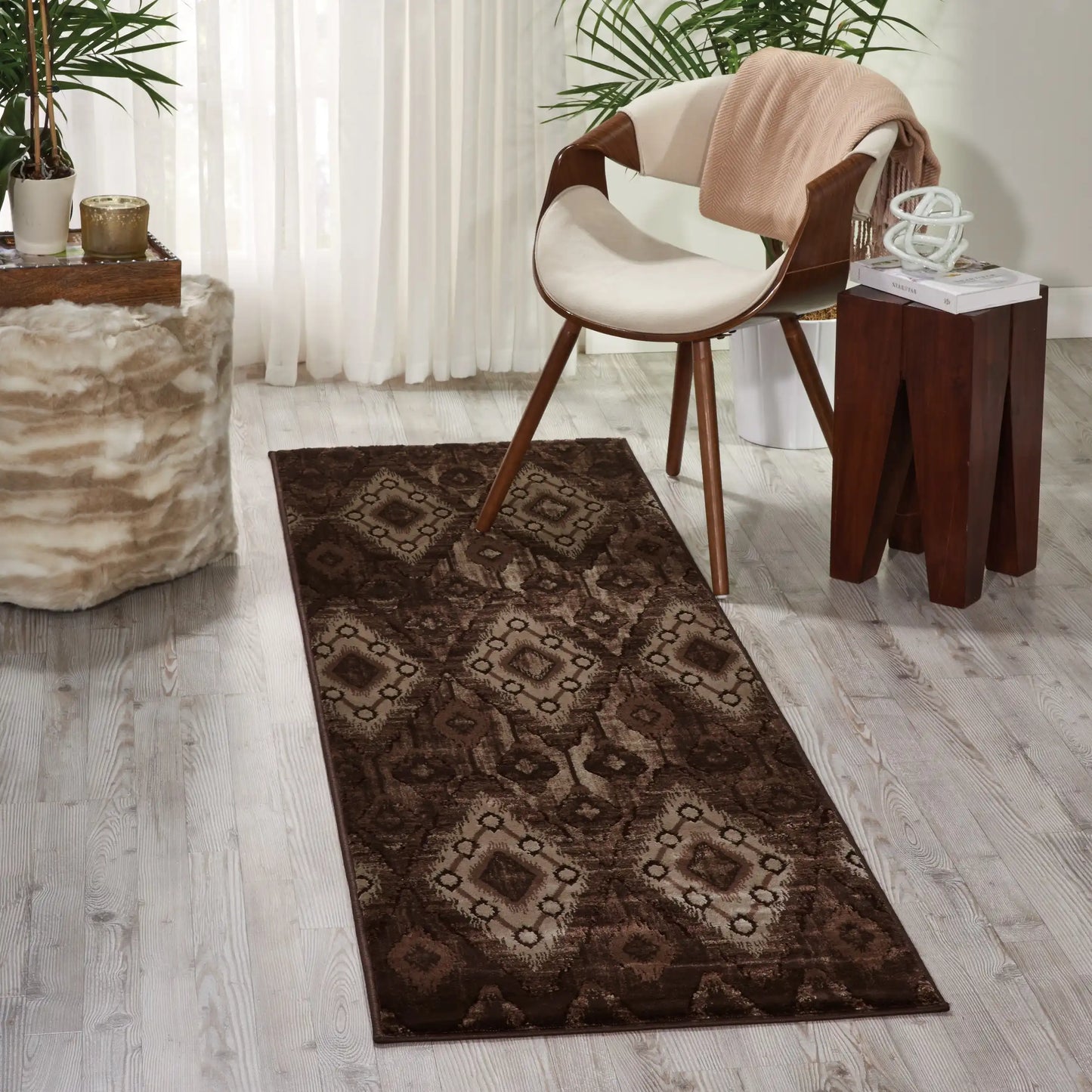 Karma Nourison KRM02 Chocolate Rug RS
