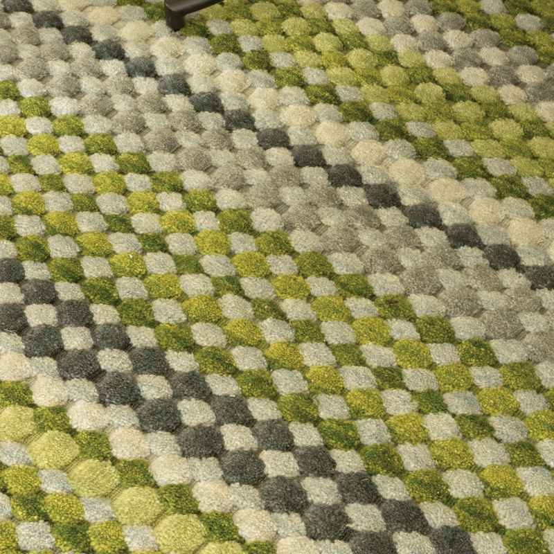 Kalika Designer Wool rugs by William Yeoward in Sage Green