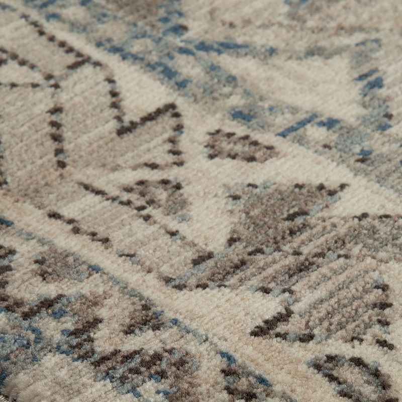 Kendra 2603 H Traditional Medallion Runner Rugs in Blue