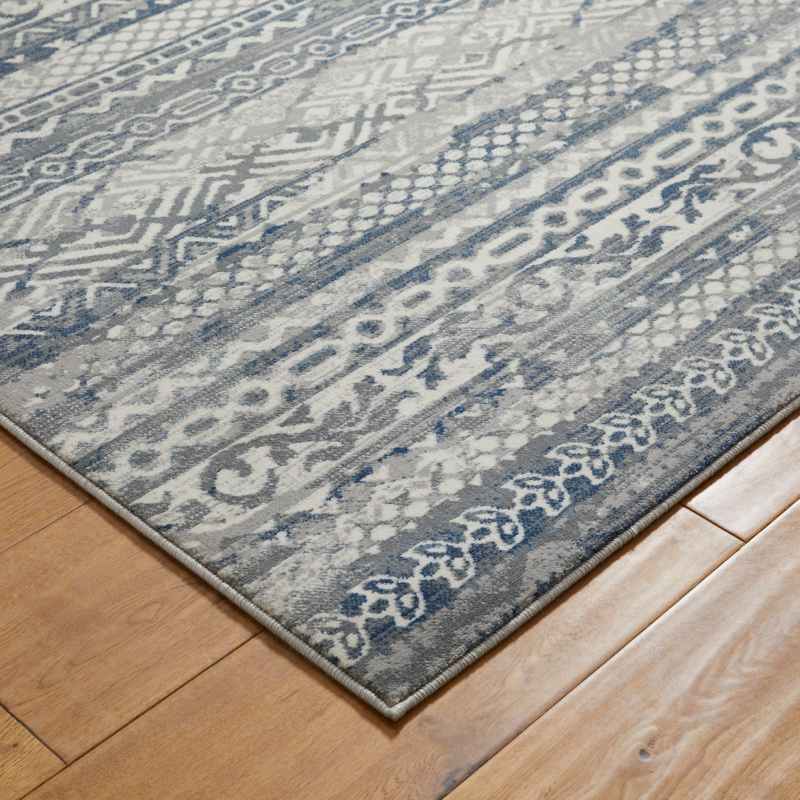 Kendra 7153H Traditional Abstract Rug in Grey