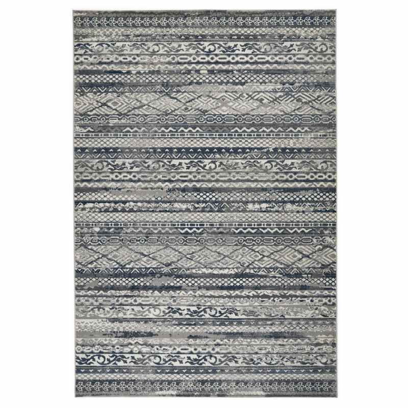 Kendra 7153H Traditional Abstract Rug in Grey