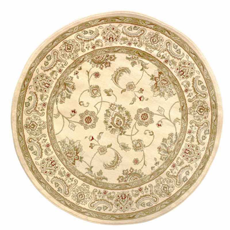 Kendra Traditional Round Circle Rug 233O X in Cream