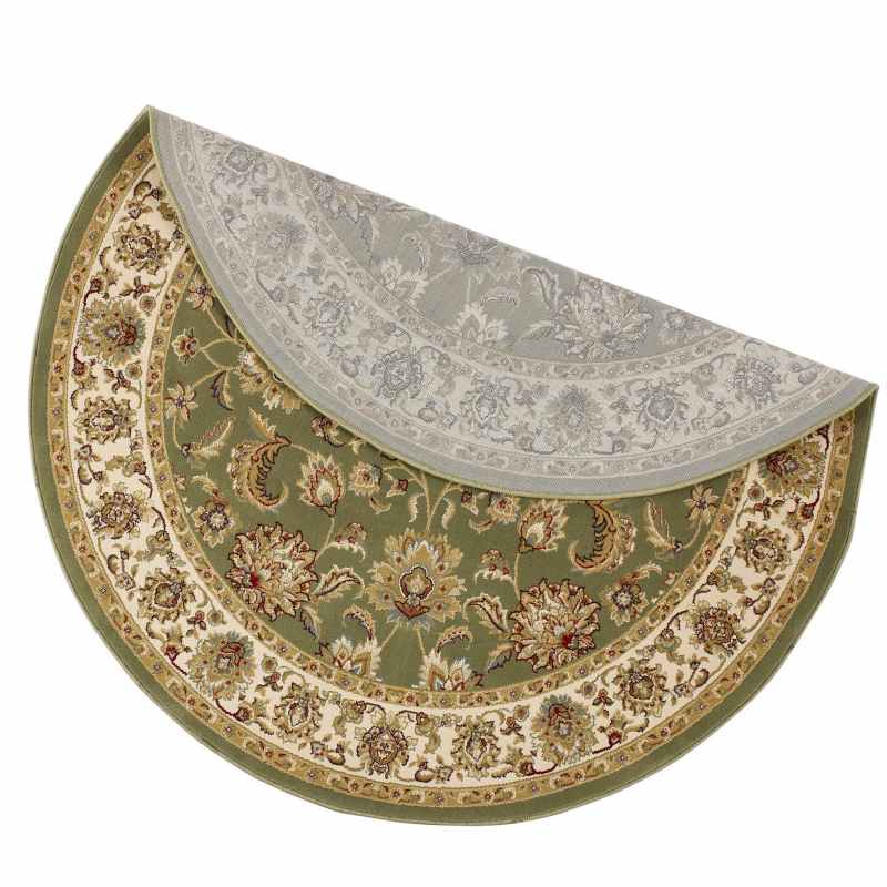 Kendra Traditional Round Circle Rug 333O G in Green