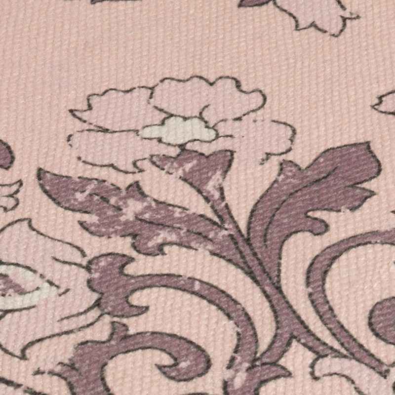 Kew Persian Floral Indoor Outdoor Rugs in Mauve Purple