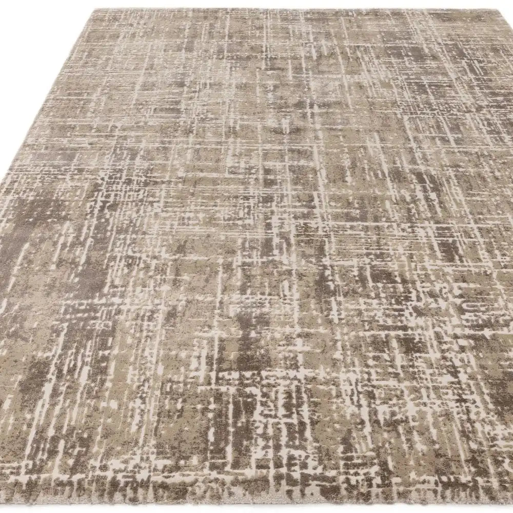 Asiatic kuza abstract beige Beige Living Room Rug.