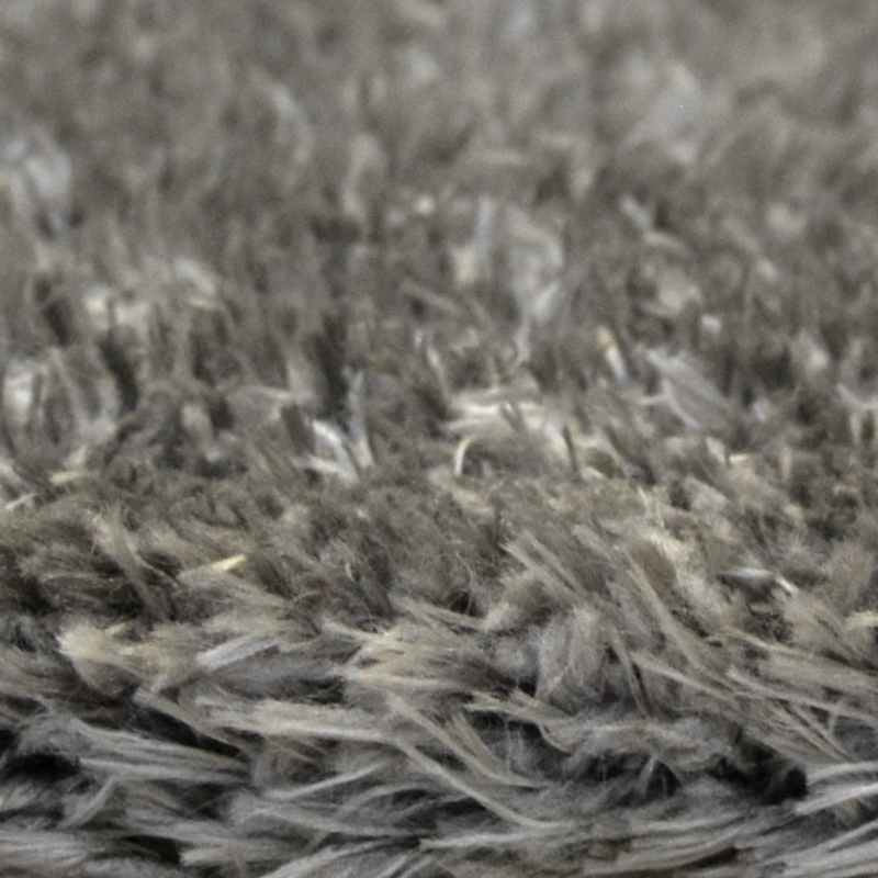 Lagom Modern Plain Shaggy Rugs in Mid Grey